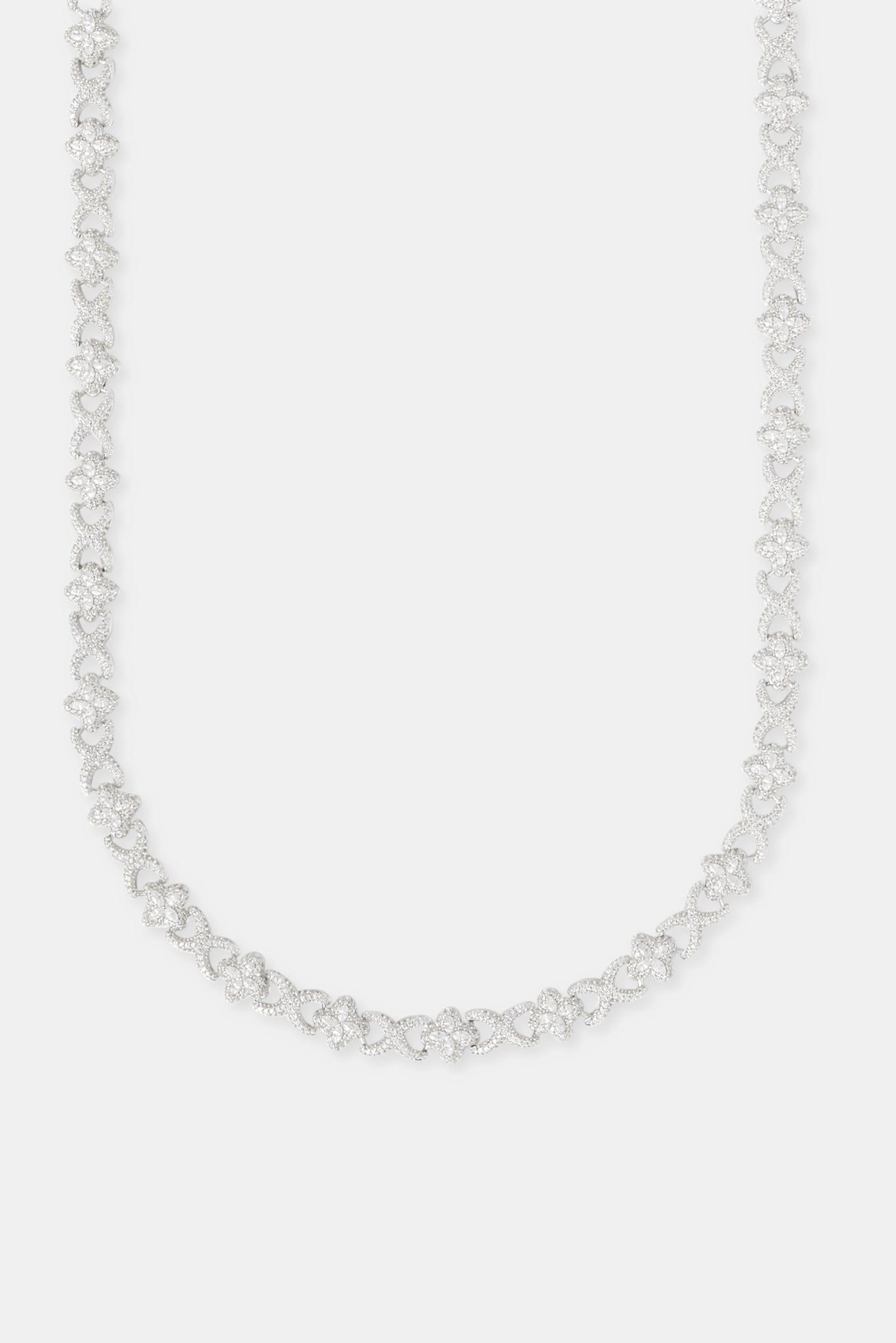 Iced Clear Baguette Motiv Infinity Kette - 10mm